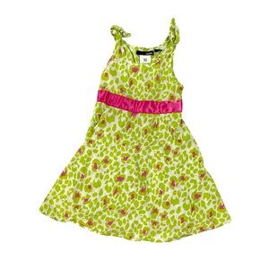 Basic Editions Girl’s Green and Pink Dress